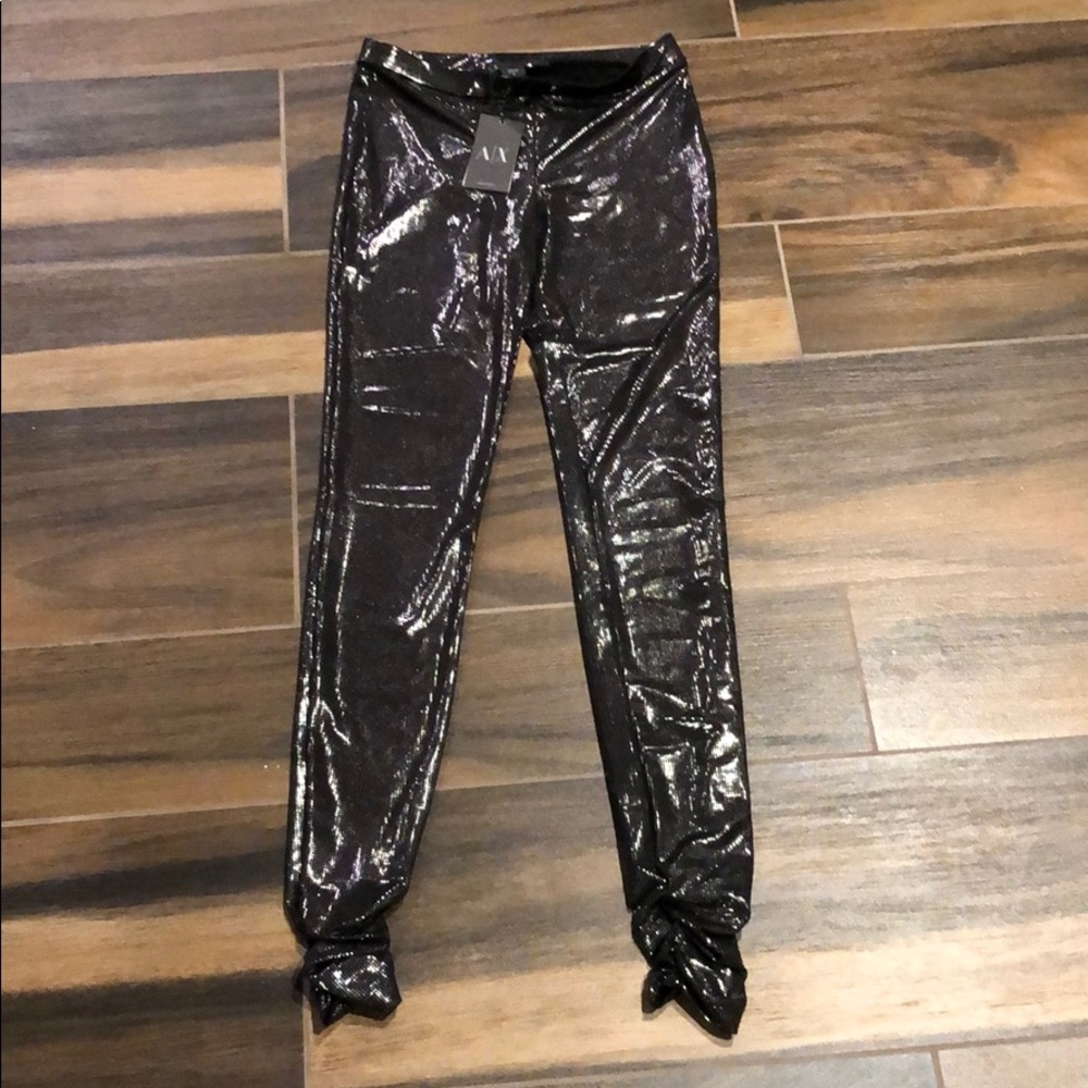 Metallic leggings